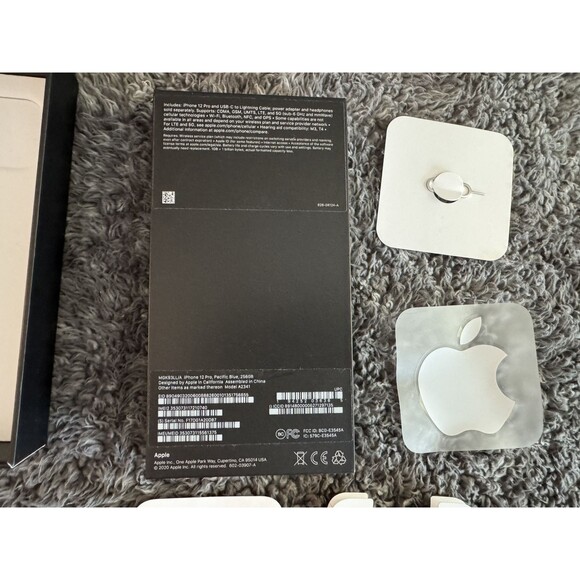 Original Apple iphone 12 Pro Empty Box Only Pacific Blue BOX, STICKER,PIN ONLY - Picture 3 of 3